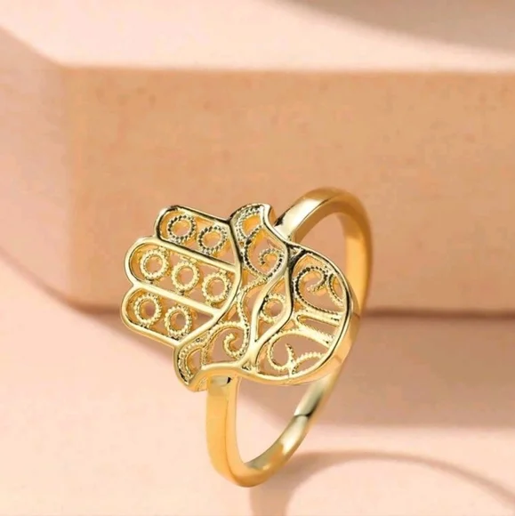 🪬💍Fashionable Hamsa Ring💍🪬 - Picture 4 of 4